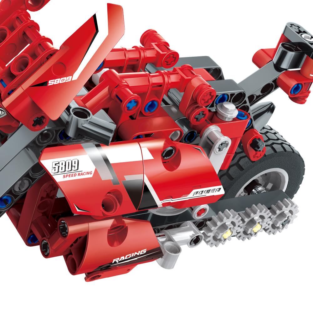 COGO® 5809 | lego-technic-kompatibilis építőjáték | 300 db építőkocka | Motorbicikli